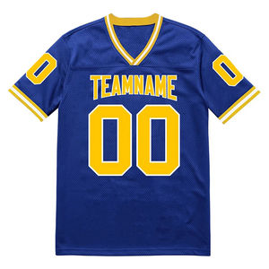 Camiseta de fútbol americano de alta calidad bordada cosida de gran tamaño Rugby rojo transpirable fútbol americano Jersey uniforme hombres - Product Image 5