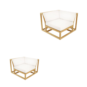 โซฟาไม้หัวมุมแบบไม่มีแขนเฟอร์นิเจอร์กลางแจ้งผลิตจากประเทศอินโดนีเซียพร้อมส่งออก - Product Image 6