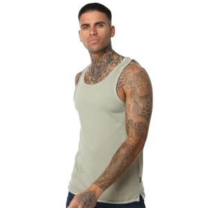 Chaleco para correr de secado rápido sin mangas con cuello redondo y espalda cruzada de entrenamiento informal para hombre, éxito de ventas, con logotipo personalizado para el verano - Product Image 3