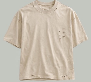 T-shirt femme délavé à l'acide, coupe oversize, en coton vieilli, style streetwear décontracté, coupe ample, haut tendance été - Product Image 3
