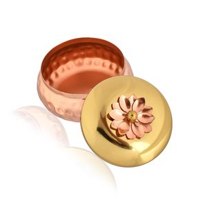 Elegante tarro de metal hecho a mano de primera calidad con tapa, perfecto para el almacenamiento de alimentos en cocinas y para la exportación a granel - Product Image 4