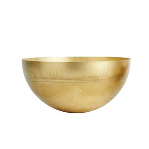 Bol de service en laiton au design unique avec motif floral, idéal pour les fêtes et les repas quotidiens en famille - Product Image 6