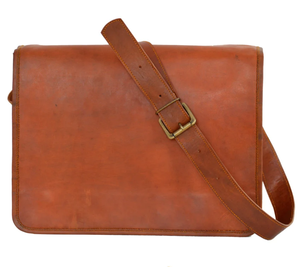 Maletín de mensajero para ordenador portátil de cuero personalizado para hombre, Monograma, bandolera, Regalos para Él, maletín de cuero para hombre - Product Image 3