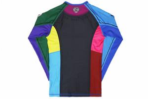 Nueva Llegada Cómodo Hombres Rash Guard Venta Color Sólido Manga Larga Fitness Wear Compresión Anti-UV UPF50 Sublimado - Product Image 2