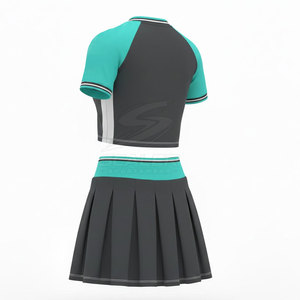 Ensemble d'uniformes de cheerleading personnalisés pour équipe, performance, entraînement, compétition, tissu en spandex respirant, haute élasticité, design durable, 250g - Product Image 2