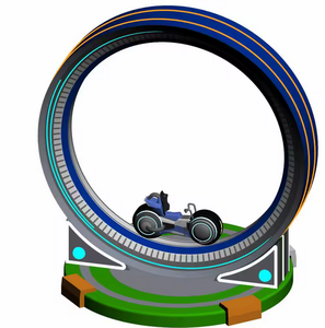 New arriver 360 Degree Manpower Flying Bike Swing <b>Machine</b> Outdoor Carnival - Product Image 2