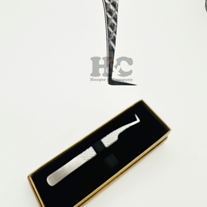 Nouvelle arrivée pince à épiler 90 degrés Boot Volume Extension de cils pince à épiler quantité minimale de commande Logo vison ventilateur faisant poignée serrée pince à cils - Product Image 5