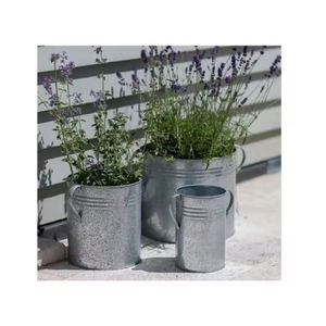 Maceta de plantas galvanizadas de primera calidad, macetas para decoración de sala de estar, macetas decorativas para jardín más vendidas, macetas para flores - Product Image 6