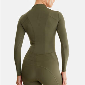 Camisa ecuestre de alta calidad Baselayer Top 4 Way Stretch Fit Camisas de manga completa Show Fabricación de ropa de equitación personalizada - Product Image 4