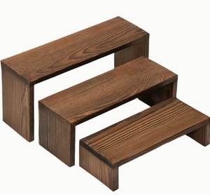 Soportes de Madera Escalonados para Exhibición de Productos (Juego de 3) - Product Image 1