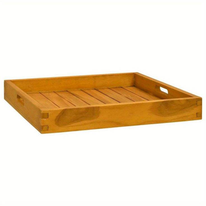 Bandeja de Servir de Madera de Acacia Hecha a Mano de Lujo con Asa de Tabla de Cortar, Madera Natural de Alta Calidad, Nueva Llegada, Plato para Uso Doméstico - Product Image 2