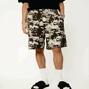 กางเกงขาสั้นผู้ชายกางเกงครอปทรงหลวมสไตล์สตรีทกางเกงกีฬากางเกงลำลองทรงหลวมผ้าถัก - Product Image 2