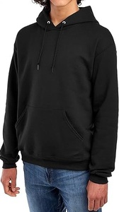 Logo personnalisé sweats à capuche pour hommes 100% coton sweats à capuche pour hommes haute qualité uni personnalisé pleine fermeture éclair sweat à capuche écologique 100% coton fermeture éclair - Product Image 3