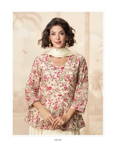 Vêtements occasionnels élégant Chinon soie avec broderie Salwar costume vente en gros approvisionnement d'usine - Product Image 4