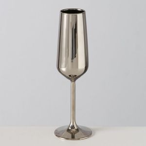 Elegant Wedding Stainless Steel <b>Flutes</b> Elegant for <b>Champagne</b> Glass with Long Stem for Parties and Bar Goblets - Product Image 5
