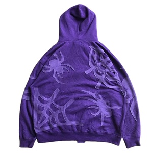 Sudadera con capucha para hombre de alta calidad, personalizada, con apliques, lavada, desgastada, de algodón, estilo vintage, con efecto lavado ácido. - Product Image 5