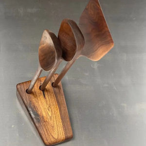 Premium Quality 3pcs Handmade Classic <b>Wooden</b> <b>Spoons</b> <b>Set</b> Lightweight Durable Long-Handled Spatula Utensils Kitchen Table Weddings - Product Image 1