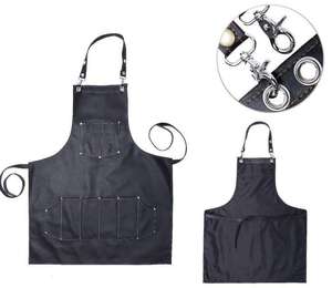 Delantales de peluquero de poliéster/nailon de alta calidad, uso de salón, color y tamaño personalizables, accesorio de peluquería - Product Image 4