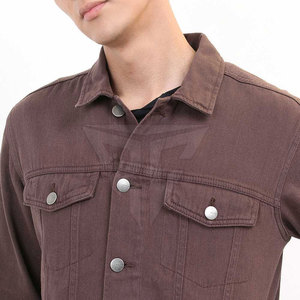 Veste en jean pour homme, col montant, style urbain, pour l'extérieur, confortable, respirante, haute qualité, séchage rapide, meilleur prix, personnalisable - Product Image 6