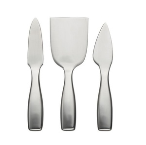 Ensemble de couverts en métal, élégant ensemble de couverts en acier inoxydable, finition argentée, trancheur à fromage et couteau à beurre pour la table - Product Image 1