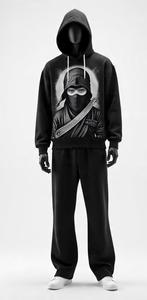 Vêtements de sport décontractés pour hommes en gros, ensembles de survêtements de jogging personnalisés pour hommes, survêtements en polyester et coton pour hommes - Product Image 4