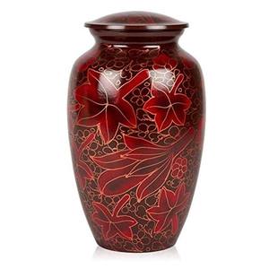 Juego de 3 urnas de Metal de aluminio ligero, accesorios funerarios de ceniza, textura en relieve, forma de lágrima, tamaño personalizado para funeraria - Product Image 3