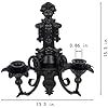 Bougeoir mural rustique en métal pour décoration d'intérieur décorations murales pour Noël - Product Image 3