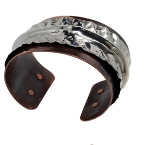 2025 December Hand Hammered Native Copper Jewelry Los Angeles boho <b>bangle</b> <b>Bracelet</b> for Andorra Women Handmade Antigua Jewelry - Product Image 6