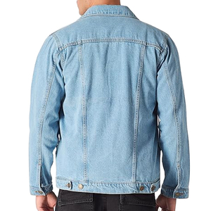 Chaqueta Vaquera de Invierno para Hombre, al por Mayor, Prenda Exterior de Mezclilla a la Moda, con Bolsillos, Estilo Casual Urbano, Chaqueta Vaquera con Desgarros en la Parte Delantera, de Fábrica - Product Image 5