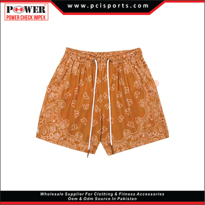 OEM High Quality Custom Logo Polyester Paisley Printed <b>Men</b> <b>Mesh</b> <b>Shorts</b> Basketball Gym <b>Shorts</b> Nylon <b>Shorts</b> - Product Image 2