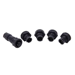 Waterproof IP67 Plastic Metal Mini Standard Middle Large size circular connector 2A 5A 10A 20A 2 pins to 24 pins