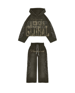 Nuevo Chándal de Invierno para Hombre de Alta Calidad, Corte Regular, 100% Algodón, Diseño Deslavado al Ácido, Detalles con Logotipo Bordado e Impreso - Product Image 6