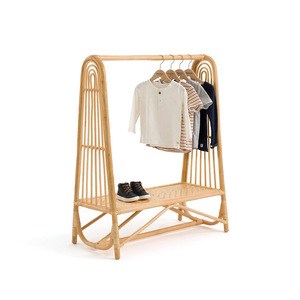 Moins cher prix bébé vêtements affichage suspendu support en rotin pour chambre d'enfants portable cintre rails et supports du Vietnam - Product Image 1