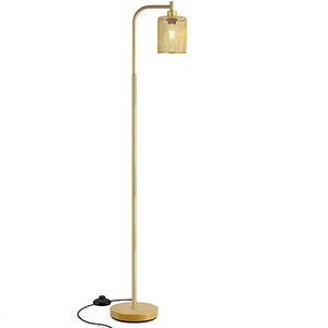 Lampadaire de conception moderne avec finition dorée 3 lampes hautes sur pied Farmhouse Bedroom Living Room Decorative Side Lamp - Product Image 4