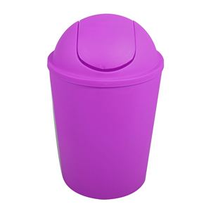 Poubelle AKO de 5,5 L avec couvercle à charnières, violet - Product Image 1
