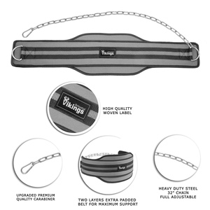 Custom Eva Weightlifting Dipping <b>Belts</b> with <b>Chain</b> - Product Image 2