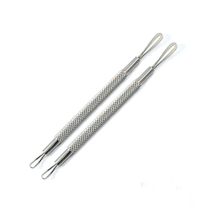 Stainless Steel Handle Stainless Steel Head <b>Blackhead</b> Pimple <b>Extractor</b> Squeezing Ring <b>Tool</b> for Nose Face Beauty Care - Product Image 5