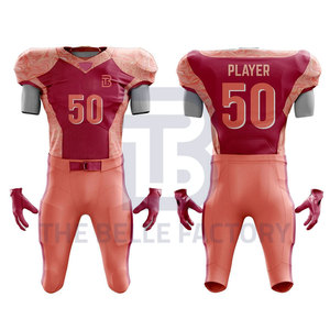 Uniforme de Fútbol Americano Transpirable Más Vendido para Adultos, Jersey de Secado Rápido con el Último Estilo y Conjuntos Bordados Personalizables - Product Image 4