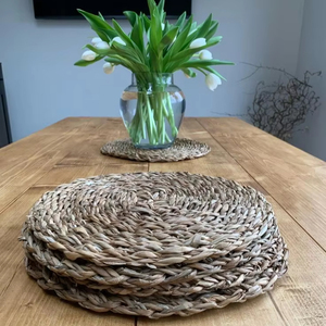 Manteles Individuales Tejidos a Mano con Jacinto de Agua Natural, Tradicionales, de Lujo, Modernos, para Bodas, para el Hogar y la Cocina - Product Image 5