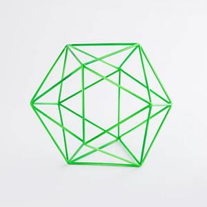 High Quality Metal Geometric Sculpture Metal <b>Iron</b> Geometric Tabletop Decorative Stand for Home And Office Decor - Product Image 2