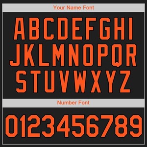 Camiseta de béisbol negra y naranja personalizada - Product Image 5