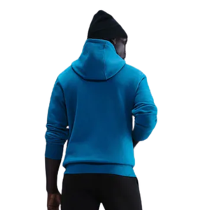 Sweat à capuche en molleton doux bleu sarcelle de qualité supérieure pour homme, sweat à capuche décontracté pour l'hiver, vêtements de rue, chaud, confortable, tendance - Product Image 3