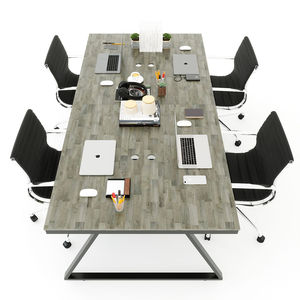 Escritorio Modular de 4 Piezas Trapeze II Concept de Diseño Contemporáneo, Muebles de Oficina de Madera Melamínica 240x120 HBTH014, Requiere Ensamblaje - Product Image 5