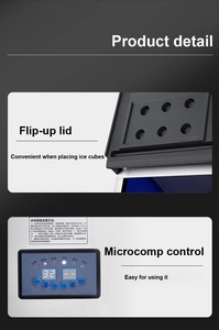 เครื่องทำน้ำแข็งอัตโนมัติสเตนเลสสตีลประสิทธิภาพสูง 200 กก. 440 ปอนด์ ระบบทำความเย็นด้วยอากาศ สำหรับใช้ในเชิงพาณิชย์ ผลิตน้ำแข็งก้อนใสสำหรับเครื่องดื่ม - Product Image 2