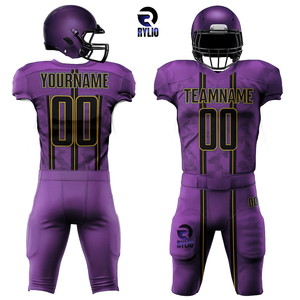 Personalizado de fútbol americano uniforme conjunto Jerseys Pantalones Tackle sarga profesional calidad equipo ropa deportiva OEM ODM al por mayor - Product Image 5