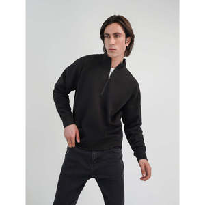 Sweat-shirt décontracté en molleton avec fermeture éclair et logo personnalisé STANKO, anti-plis, anti-rétrécissement, style streetwear, motif uni, poids 500 g/m² - Product Image 2