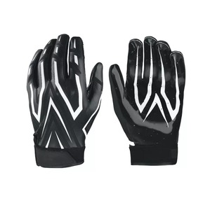 Guantes de receptor de fútbol americano para adultos hechos a medida Cuero sintético Antideslizante Diseño impermeable Impreso Etiqueta privada Ciclismo - Product Image 2