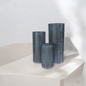 Metal Cylinder <b>Vases</b> for Christmas Decor Elegant Tea Light Candle Holder and Centerpiece Decorative Pieces - Product Image 6