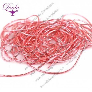 Fil de bullion bouclé Cannetille doré à coudre avec épingle de sûreté, plaqué, avec fil à broder 3D résistant aux hautes températures - Product Image 5