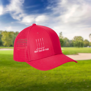OEM ODM Waterproof Golf <b>Hats</b> Custom Laser Cut Baseball Caps 5-Panel Structured Dad <b>Hats</b> Heat Transfer Printing Logos Satin - Product Image 4